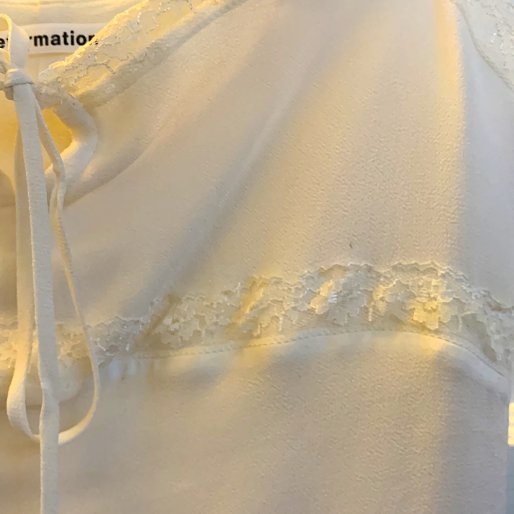 XS Reformation Lace Tank with Square Neckline - Picture 4 of 6